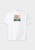 Jack & Jones JCOECHO GRAPHIC BACK TEE - Print T-shirt - bright white