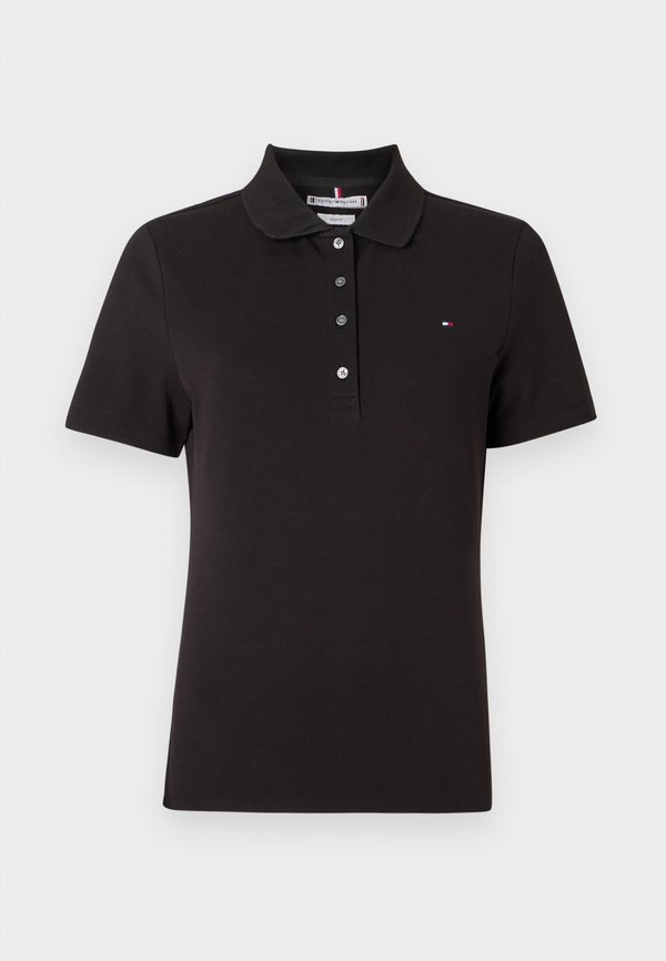 Tommy Hilfiger SLIM FIT - Polo shirt - black