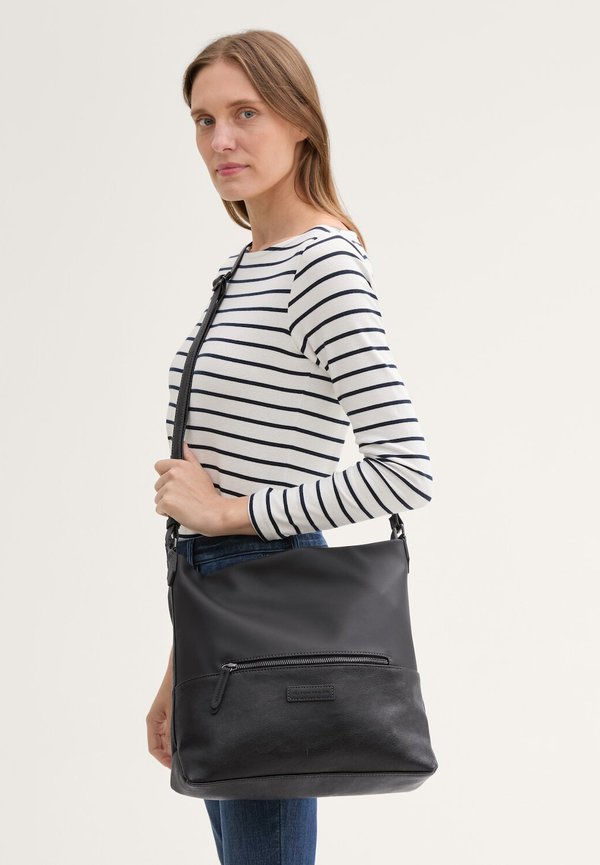 TOM TAILOR GIA HOBO BAG M - Cross body bag - schwarz   black