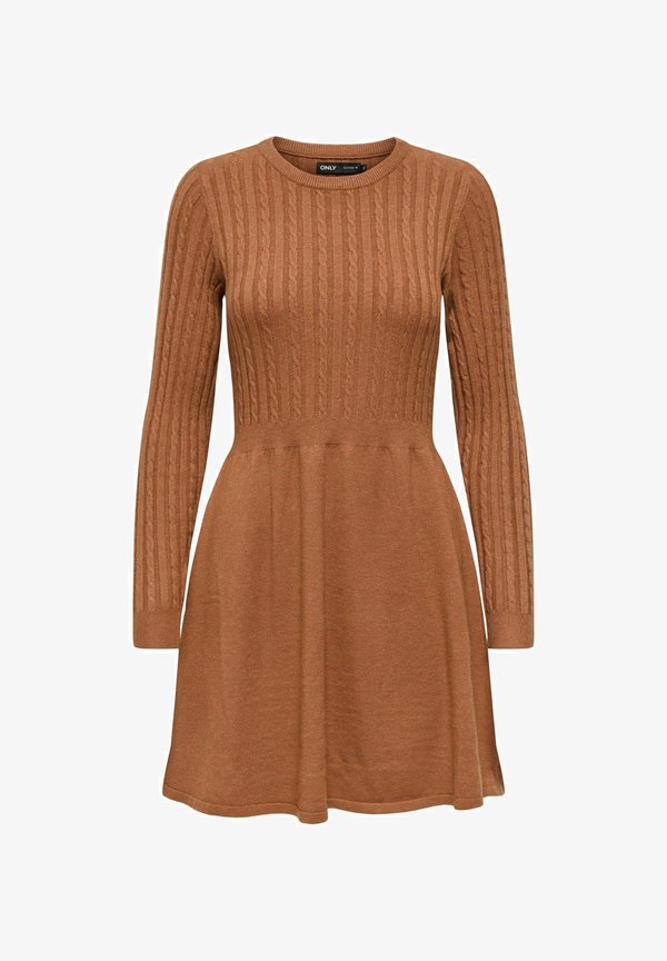 ONLY ONLFIA CABLE  - Jumper dress - tobacco brown