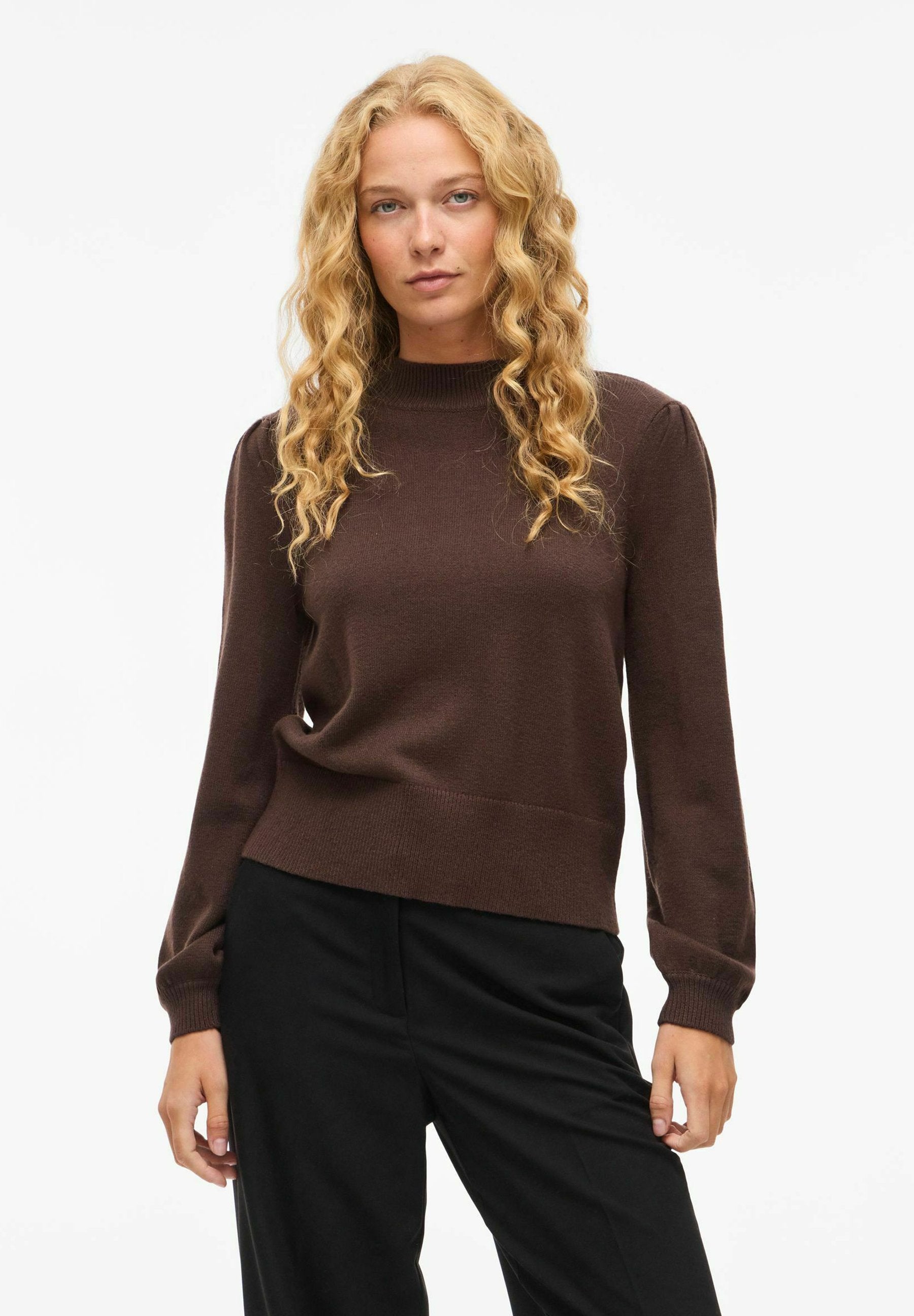 VILA VIRIL TURTLE-NK BALLOON L/S TOP - NOOS