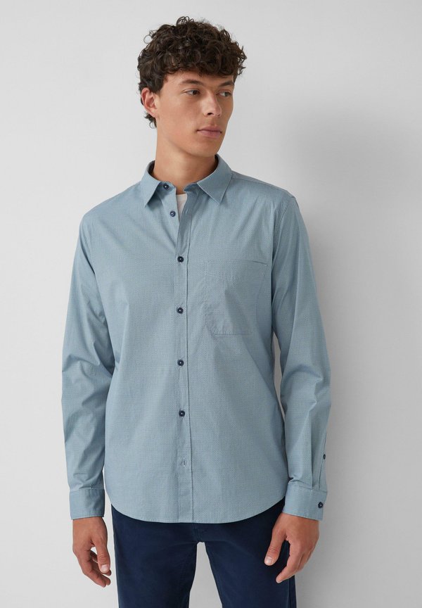 s.Oliver MIT KENTKRAGEN - Shirt - hellblau