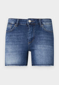 ONLY ONLBLUSH - Denim shorts - dark blue denim
