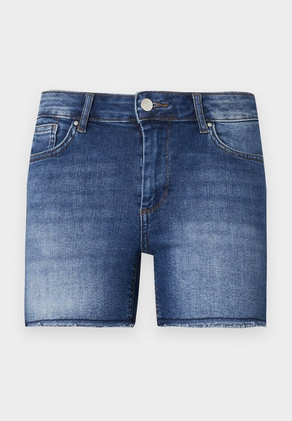 ONLY ONLBLUSH - Denim shorts - dark blue denim