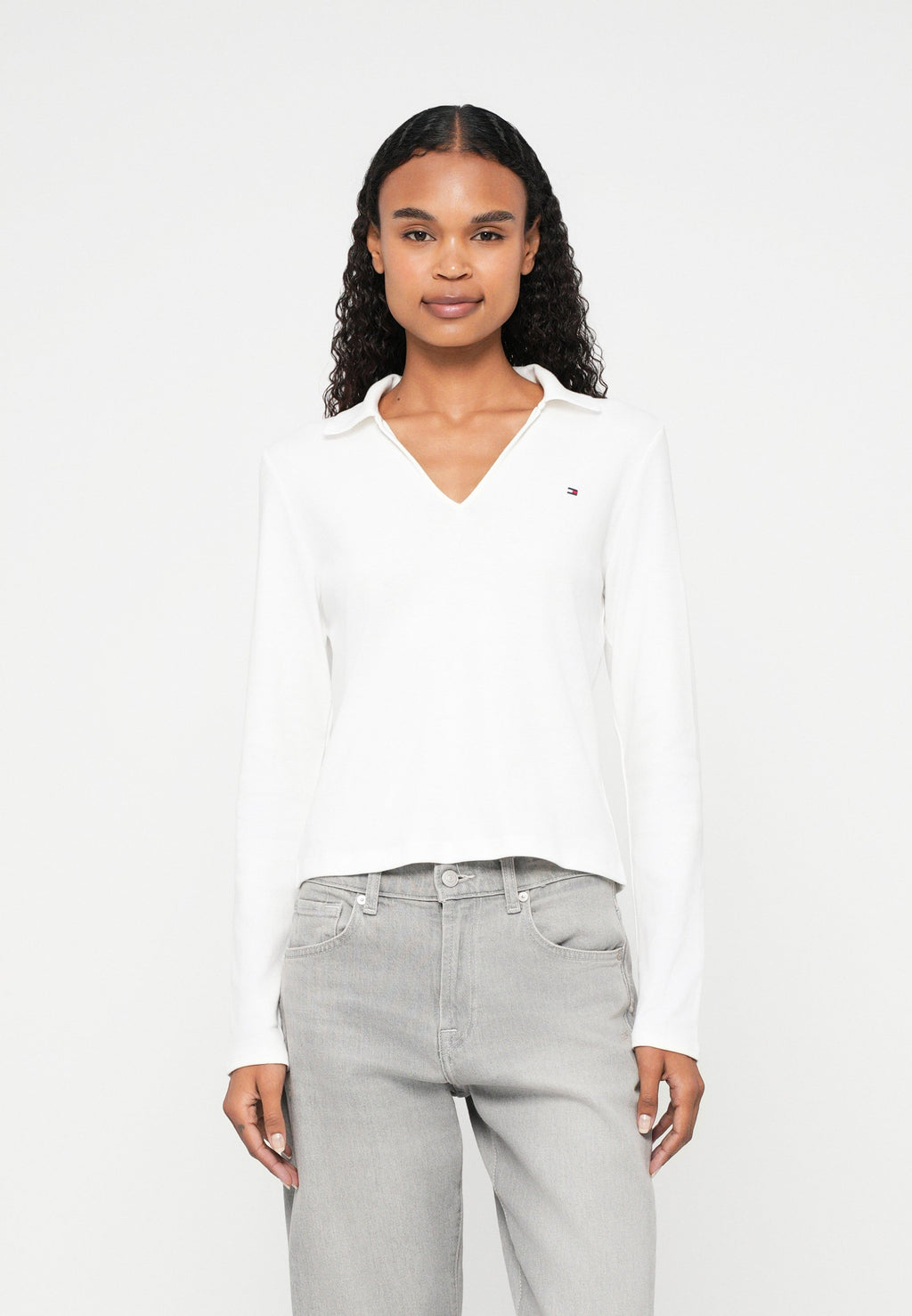 SLIM FIT LONG SLEEVE POLO SHIRT Media 3