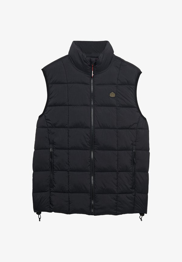 Superdry & Co BOX QUILT FUJI LITE  - Waistcoat - black