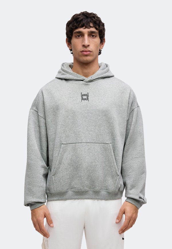 Puma FUNDAMENTALS HOODIE FL M - Hoodie - medium gray heather