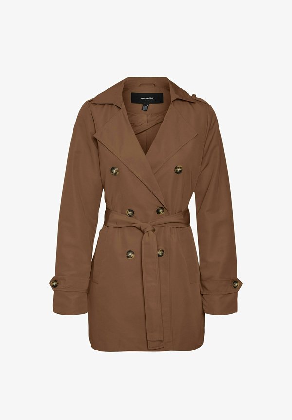 Vero Moda Curve VMCHLOE - Trenchcoat - chocolate chip