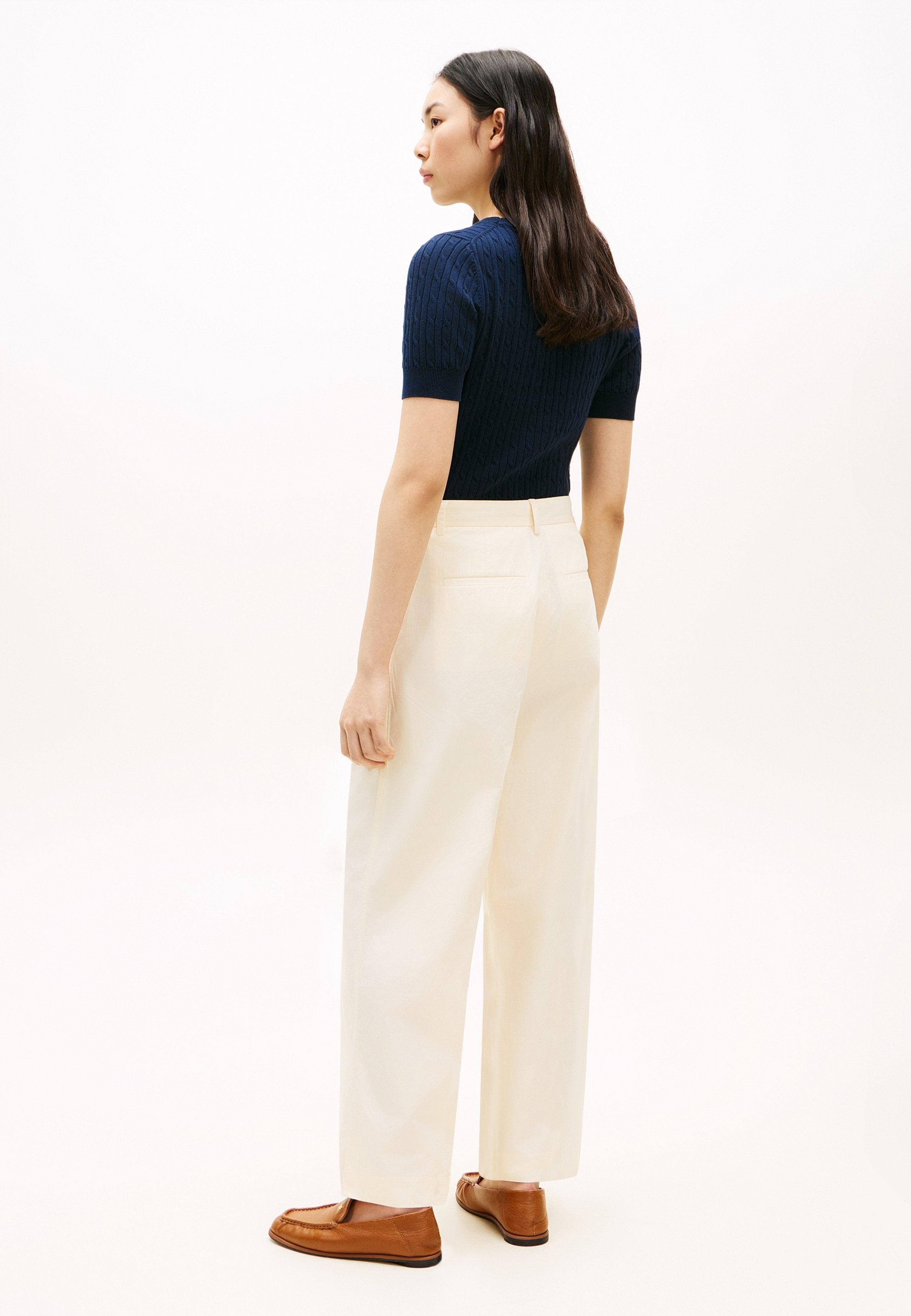 WASHED WIDE LEG TROUSERS Media 4