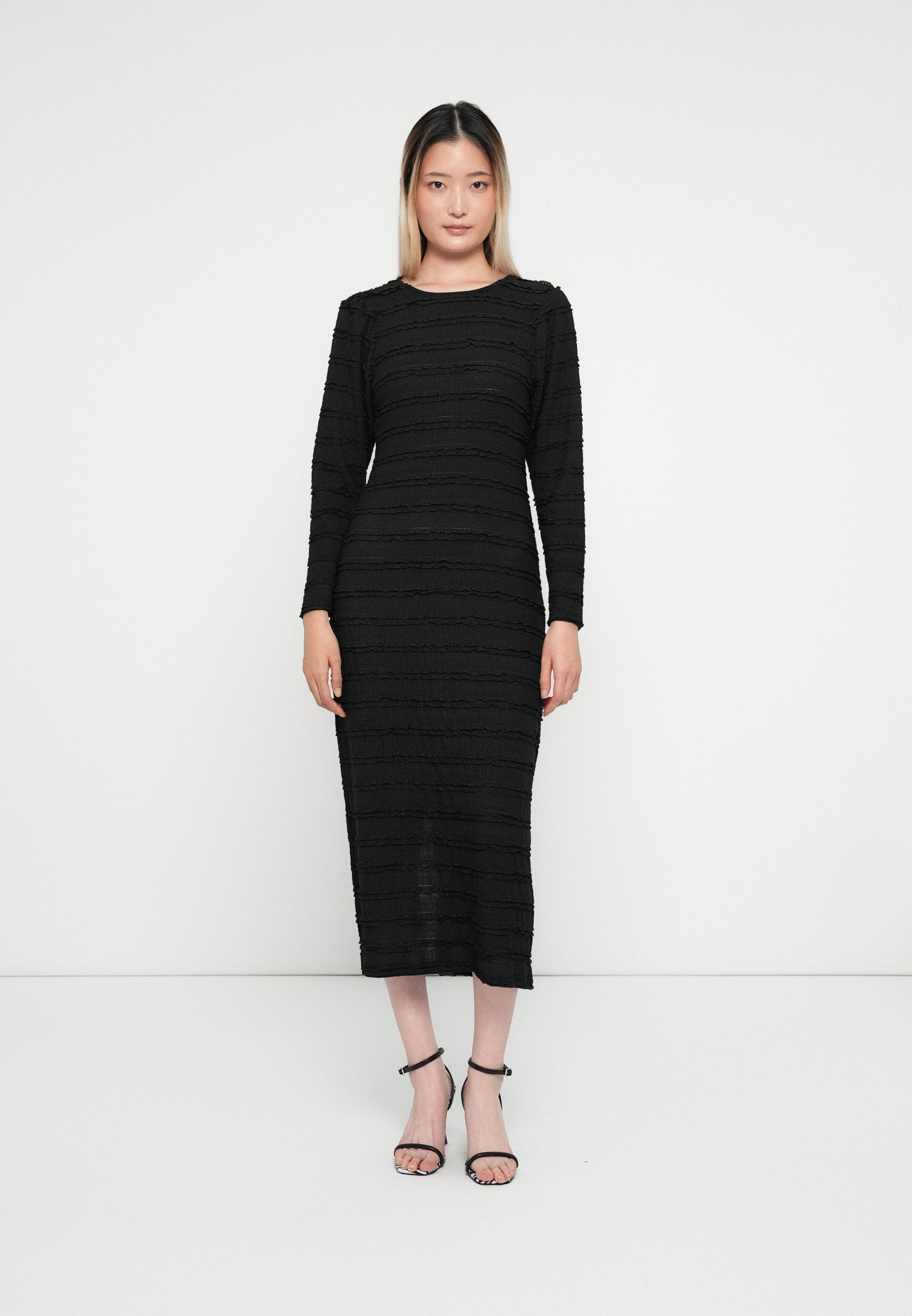 VILA VICOLOMBA O NECK MIDI DRESS