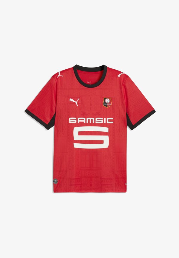 Puma STADE RENNAIS 26/27 HOME JERSEY - Sports T-shirt - red- black
