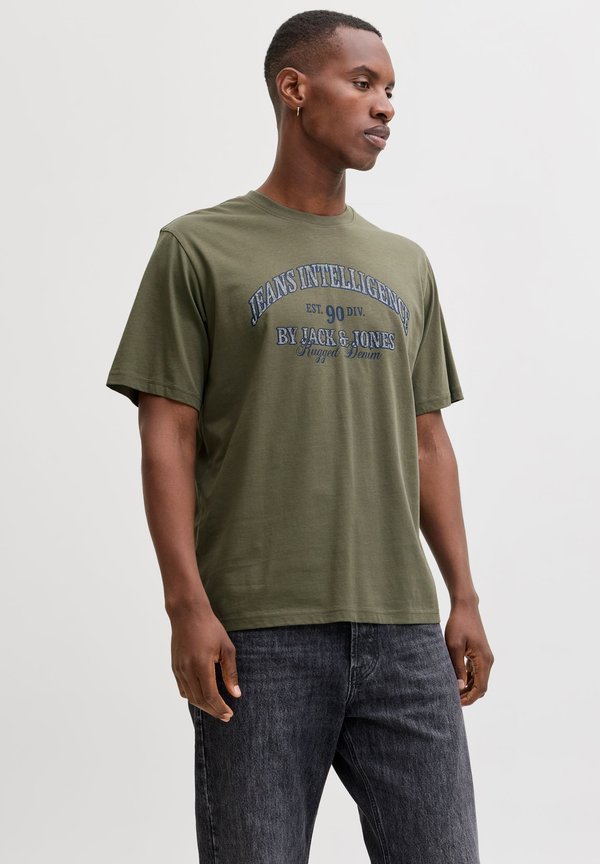 Jack & Jones T- - Print T-shirt - dusty olive
