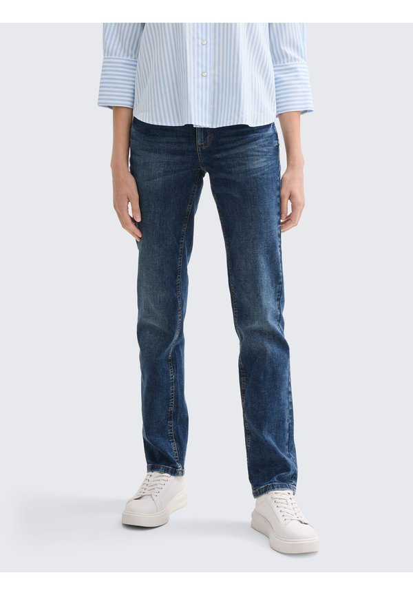 TOM TAILOR ALEXA STRAIGHT - Jeans Skinny Fit - mid stone wash denim blue