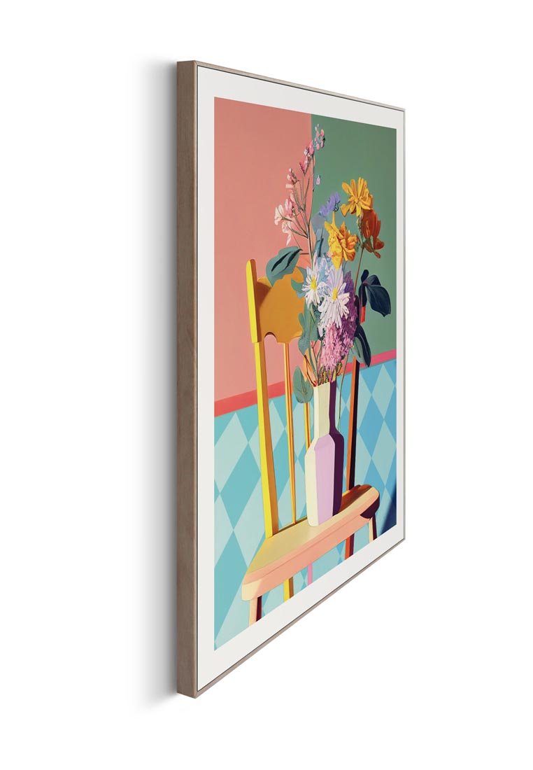Orange Wallz MULTI FLOWER CHAIR