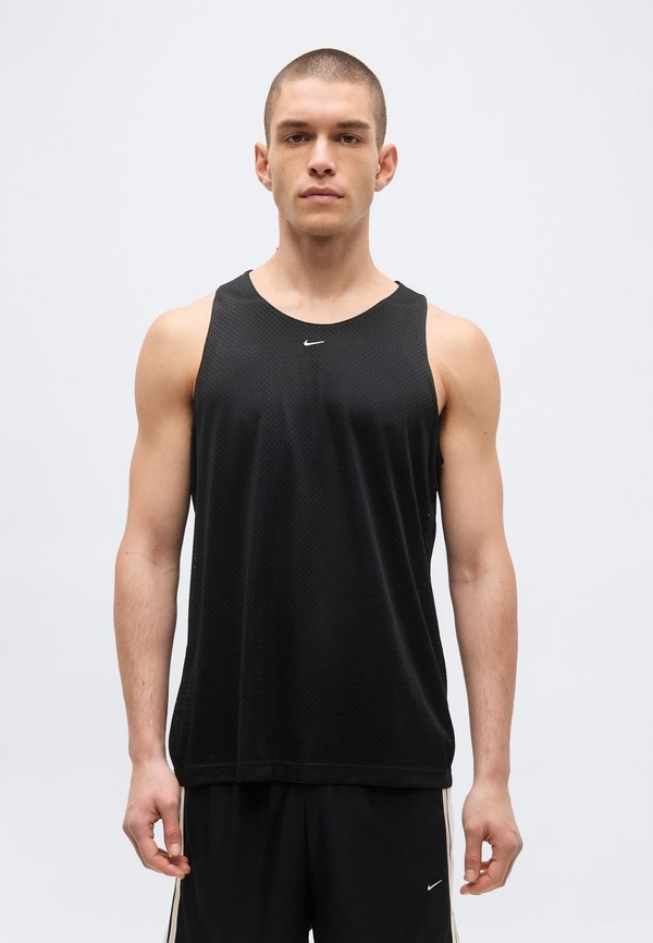 Nike Performance PRACTICE MESH JERSEY - Top - black/pale ivory