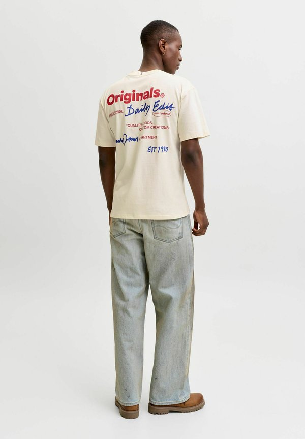 Jack & Jones T- - Print T-shirt - antique white
