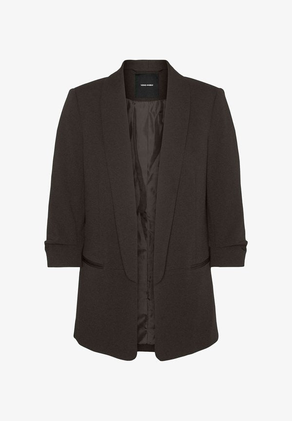 Vero Moda Curve VMCZAMIRA - Blazer - chocolate torte