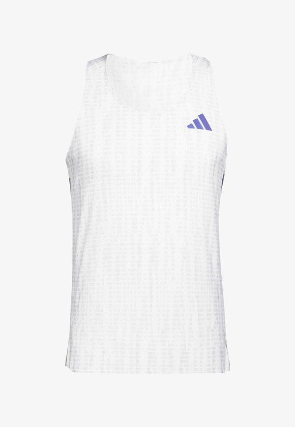 adidas Performance ADIZERO - Top - white/solar purple