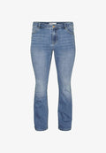 Vero Moda Curve Flared fit VMCFLASH Mid rise - Bootcut jeans - medium blue denim