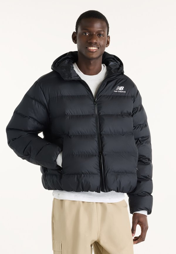 New Balance BOSTON PUFFER JACKET - Winter jacket - black bk