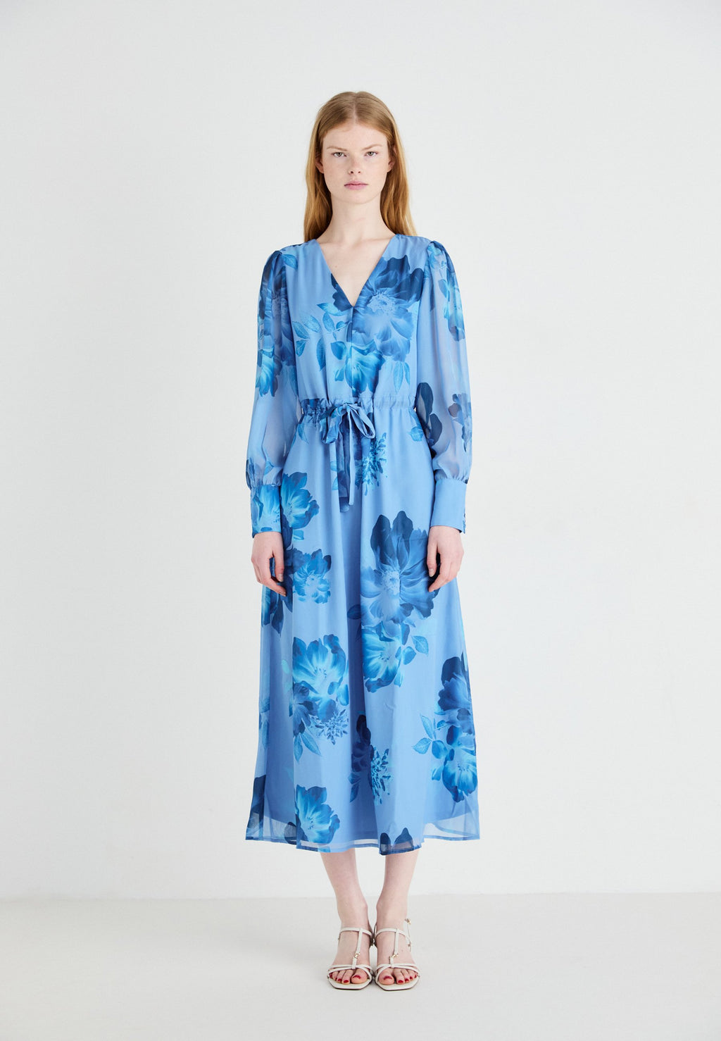 VILA VIMONE VNECK ANKLE DRESS