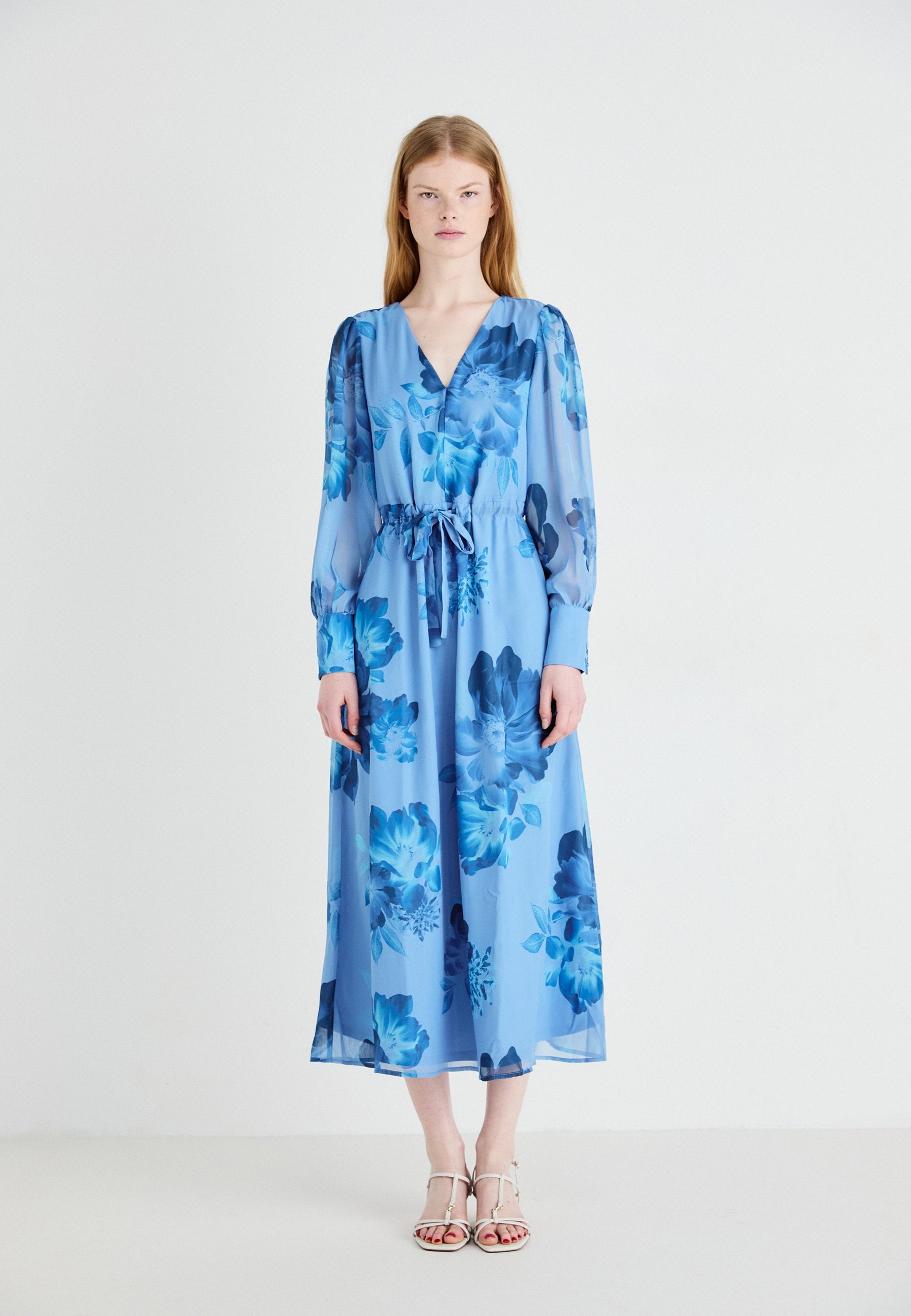 VILA VIMONE VNECK ANKLE DRESS