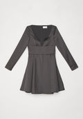 Sara Battaglia SWEETHEART NECK MINI DRESS
