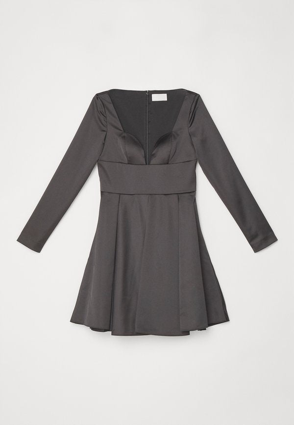 Sara Battaglia SWEETHEART NECK MINI DRESS