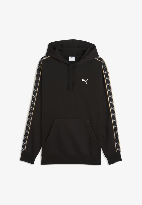 Puma ESSENTIALS ELEVATED TAPE RELAXED HOODIE - Hoodie - black