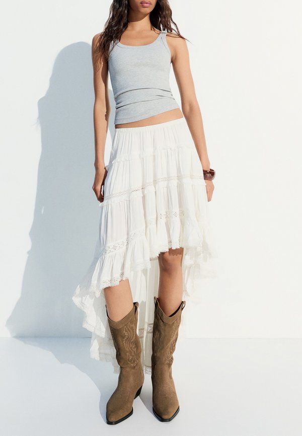 Bershka Cowboy/Biker boots - sand