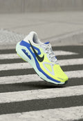 Nike Performance STRUCTURE PLUS - Road running shoes - white/black spruce/volt ice/barely green/sapphire