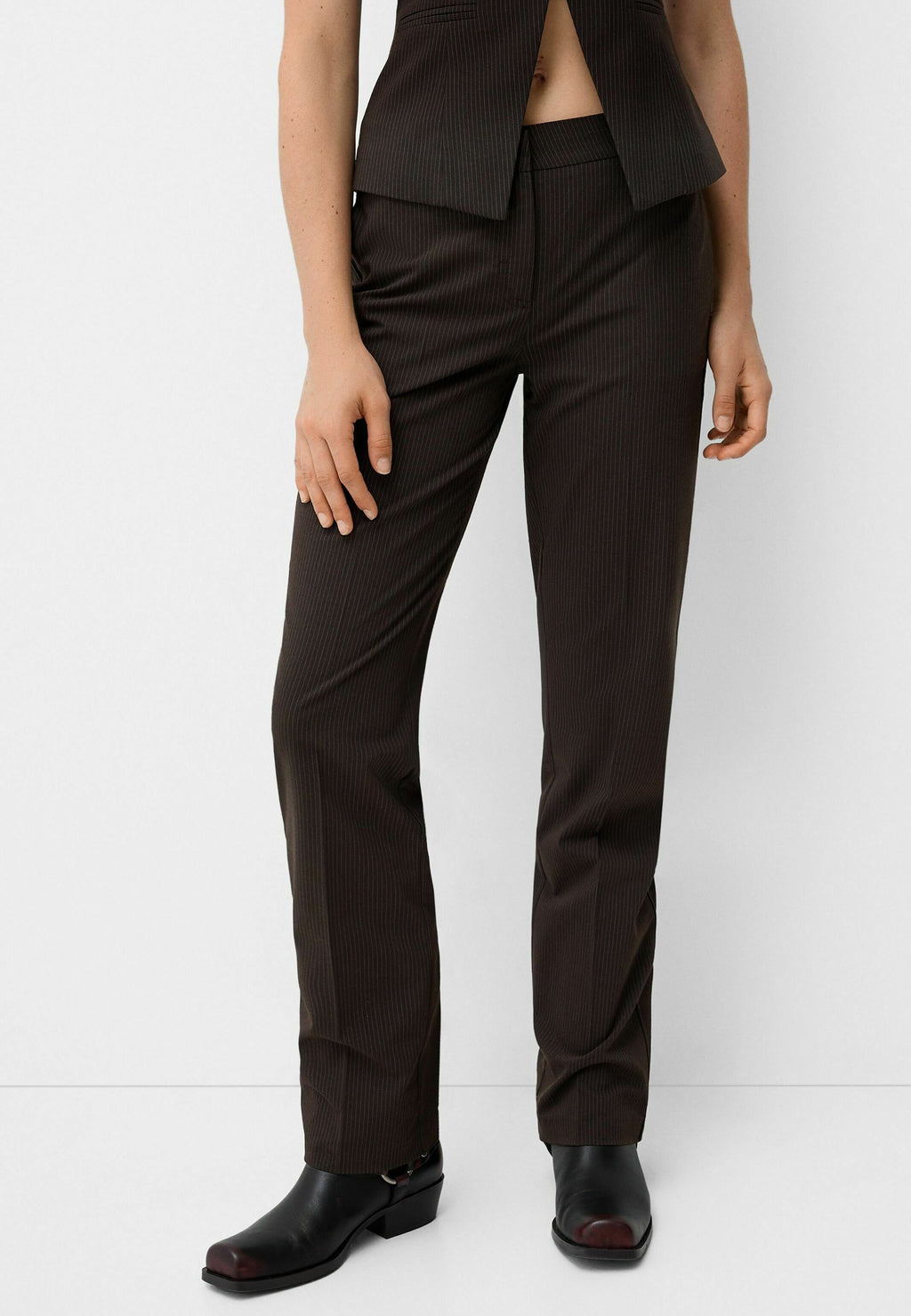 Bershka STRAIGHT-LEG TAILORED