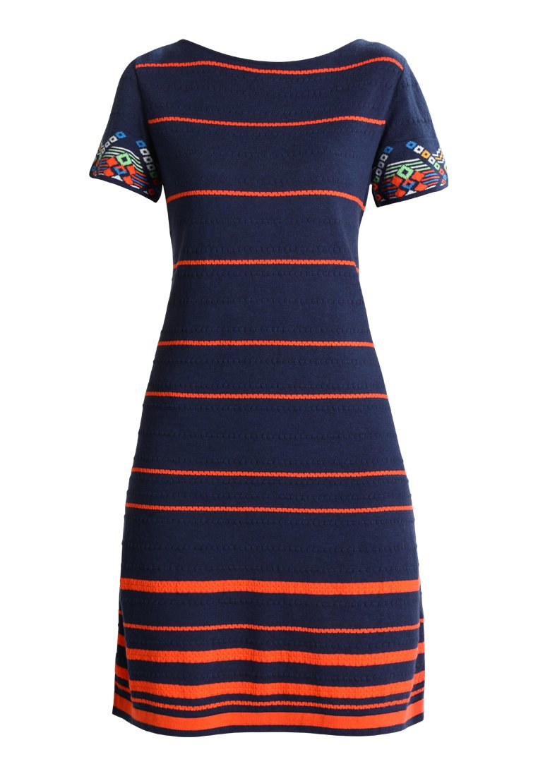 Ivko STRIPED DRESS INTARSIA PATTERN