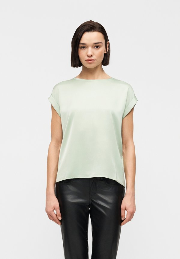 VILA VIELLETTE S/S SATIN TOP - NOOS
