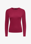 ONLY ONLRILEY O-NECK L/S TOP JRS NOOS - Long sleeved top - rumba red
