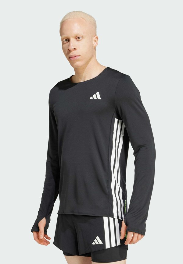adidas Performance ADIZERO TEE - Long sleeved top - black