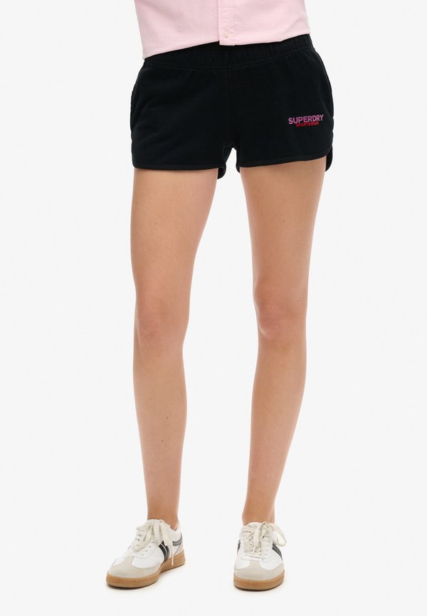 Superdry & Co LOGO RACER  - Tracksuit bottoms - black