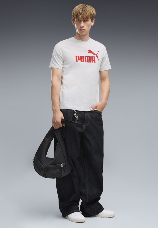 Puma NO. 1 LOGO TEE - Print T-shirt - white glow heather