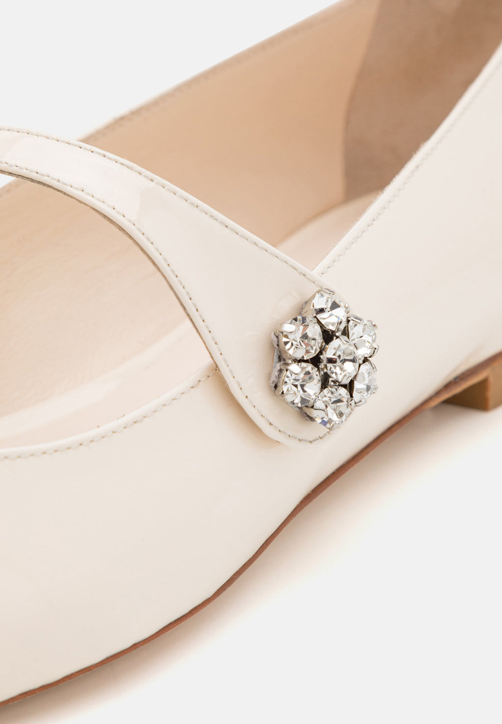 Stuart Weitzman CRYSTAL FLEUR MARY JANE FLAT