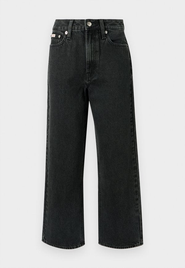 Calvin Klein Jeans BARREL PANAMA - Straight leg jeans - black