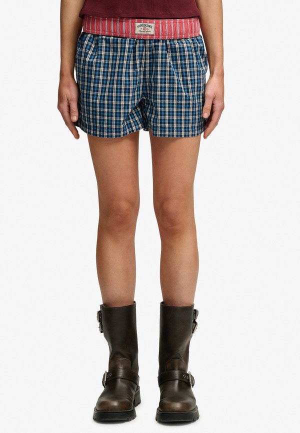 Superdry & Co Shorts - quays navy check