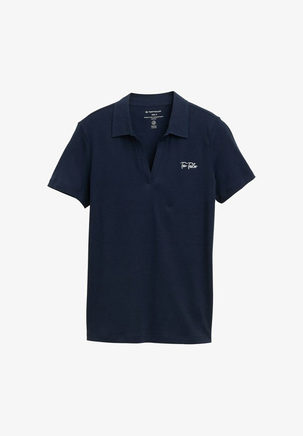 TOM TAILOR BASIC MIT LOGO-STICKEREI - Polo shirt - sky captain blue