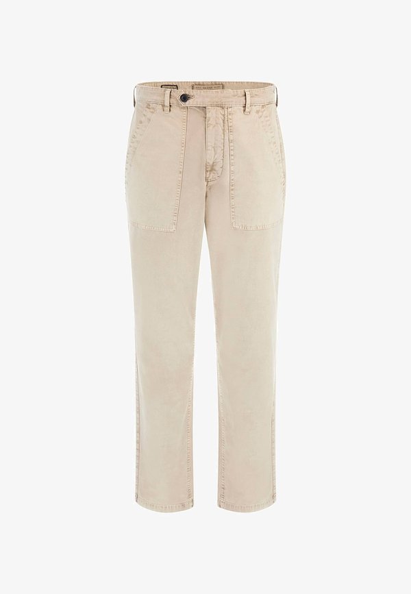 Guess REGULAR A VITA - Trousers - beige