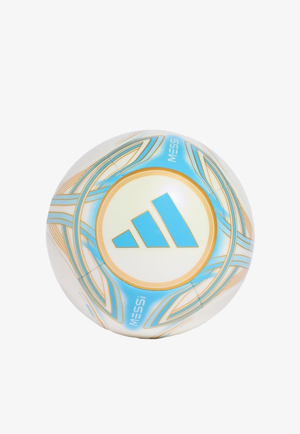 adidas Performance MESSI CLUB BALL UNISEX - Club wear - ivory semi blue burst icey blue gold metallic