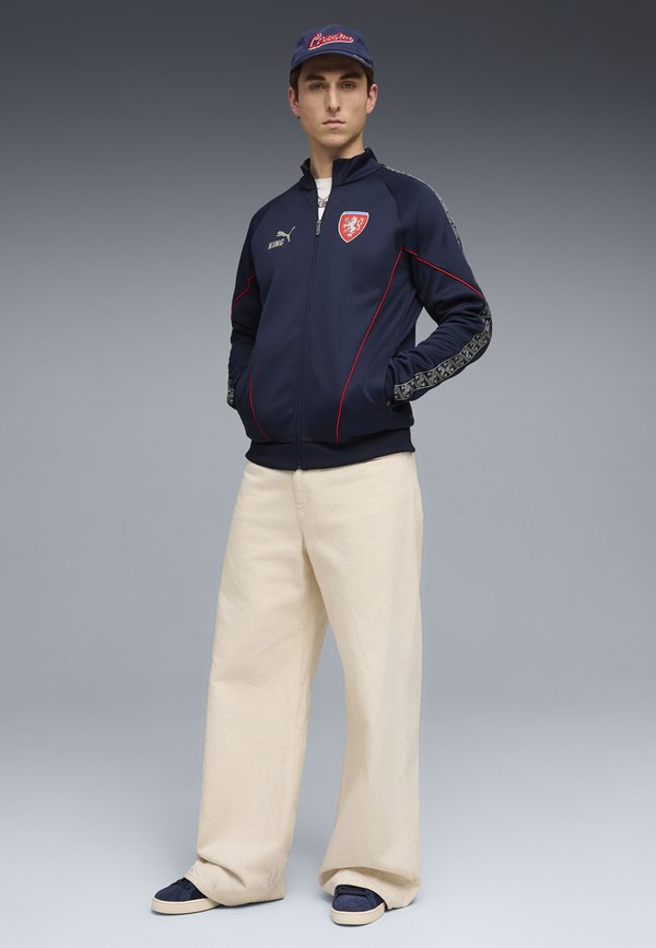 Puma TSCHECHIEN KING ANTHEM JACKE - National team wear - navy