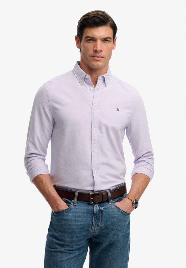 Superdry & Co PREPPY LONG SLEEVE  - Shirt - light lavender purple chambray