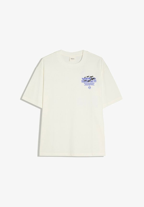 Bershka PRINTED SHORT SLEEVE - T-SHIRT - Print T-shirt - white