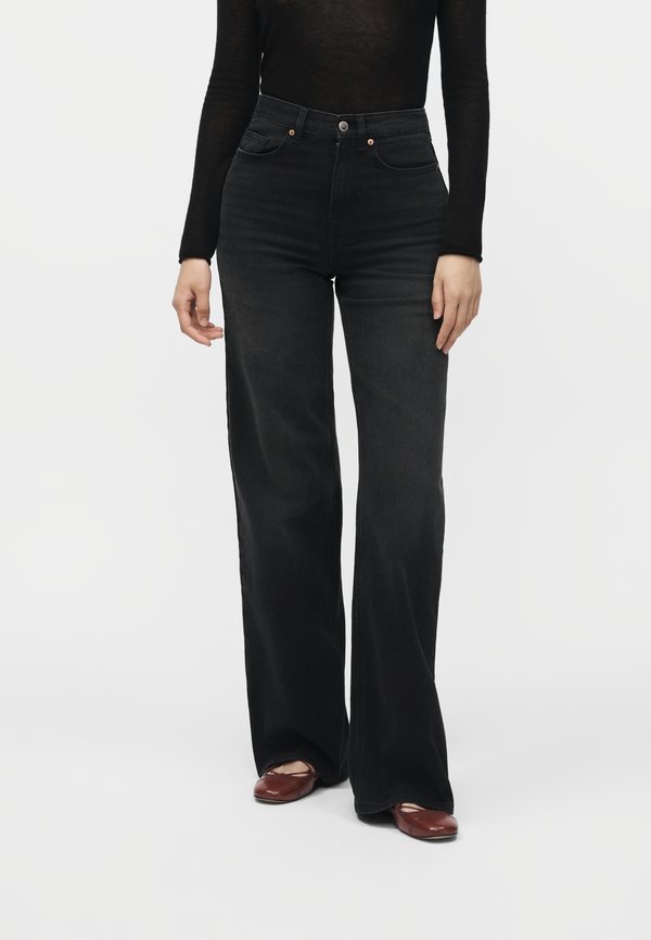 Vero Moda Tall VMOLIVIA WIDE  - Relaxed fit jeans - black denim