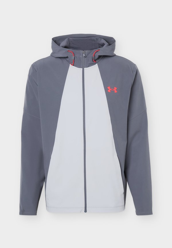Under Armour UTILITY - Training jacket - castlerock/mod gray/racer red