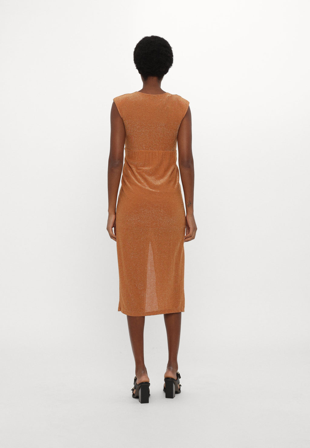 Stefanel LUREX DRESS  GINGER ROOT